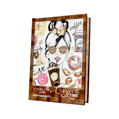 Simply Bella Coffee Time Pressed Pigment Book Palette – Full Face Set