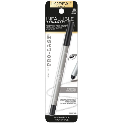L'Oreal Paris Makeup Infallible Pro-Last Eyeliner Pencil - 880 Silver