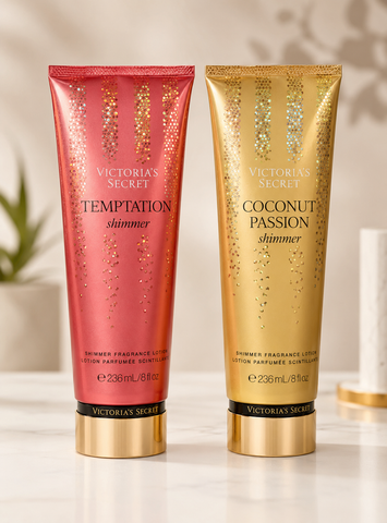 Victoria Secret Lotion Authentic - Temptation Shimmer & Coconut Passion