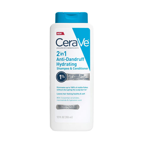 CeraVe Hydrating anti Dandruff Shampoo, Dandruff Treatment - 12 Oz