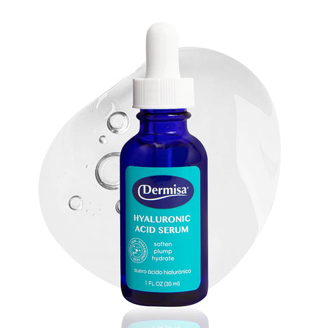 Dermisa Hyaluronic Acid Serum with 1% Pure HA, Beta-Glucan, Vitamin B5 & Vitamin E