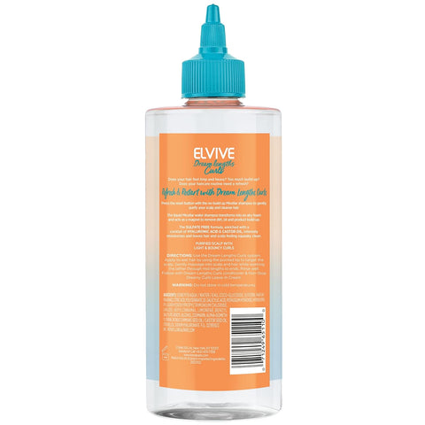 L'oreal Paris Elvive Dream Lengths Curls Micellar Shampoo No Build Up 16.9 Oz