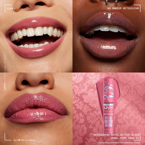 Nyx BRIDGERTON ROYAL BUTTER GLOSS - Angel food cake