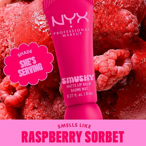 NYX Smushy Matte Lip Balm SMB04- She's Serving