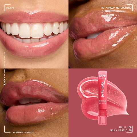 NYX Jelly Job Full-Bodied High Shine Gloss - Jelly Kiss'd