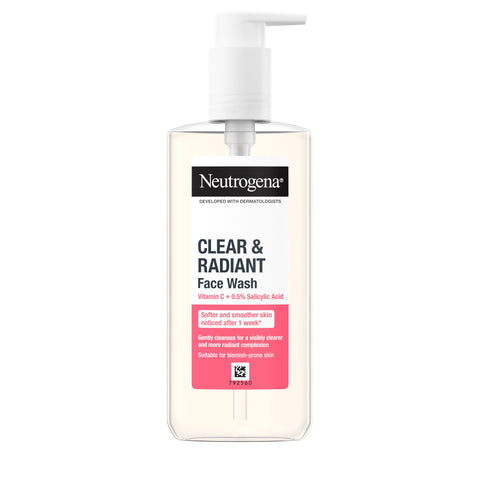 Neutrogena CLEAR & RADIANT FACE WASH WITH VITAMIN C AND 0.5% SALYCYLIC ACID