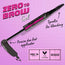 NYX Zero To Brow Longwear Brow Gel - Black