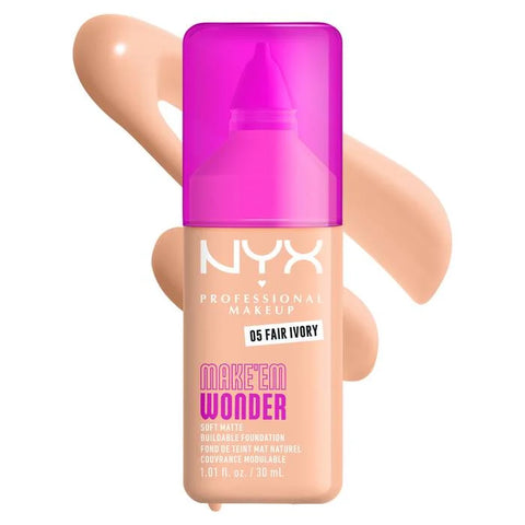 NYX Make ‘Em Wonder Soft Matte Buildable Foundation - 05 Fair Ivory