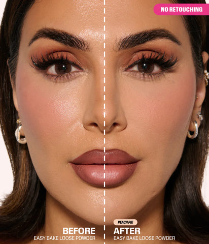 Hudabeauty EASY BAKE LOOSE BAKING & SETTING POWDER - Peach pie