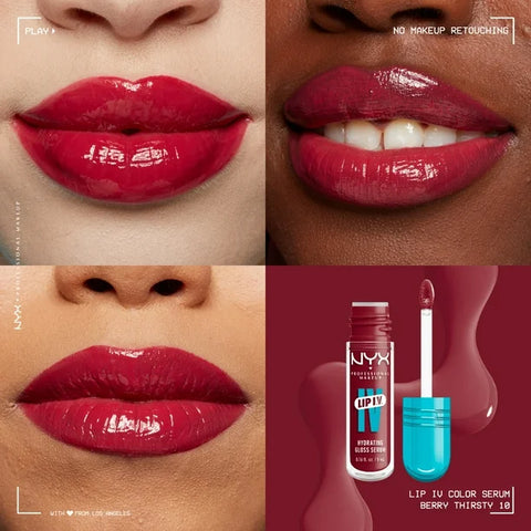 NYX Lip I.V Hydrating Gloss Serum Lip Gloss - Berry Thirsty