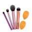 Real Techniques Everyday Essentials Makeup Brush Set + Miracle Complexion Sponge
