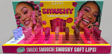NYX Smushy Matte Lip Balm Display