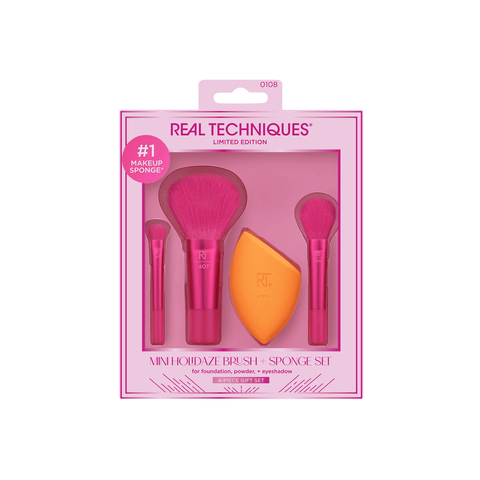 0108 Real Techniques Mini Holidaze Brush + Sponge Set 0108