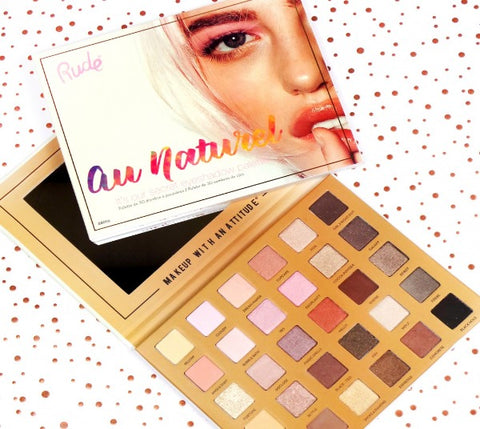RUDE 30 EYESHADOWS PALETTE "AU NATUREL"