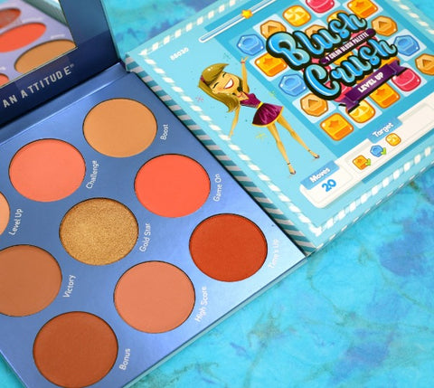 RUDE 9 COLOR BLUSH PALETTE "BLUSH CRUSH - LEVEL UP"