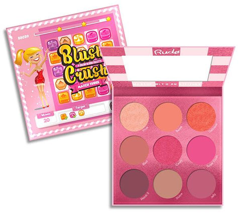 RUDE 9 COLOR BLUSH PALETTE "BLUSH CRUSH - MATCH THREE"