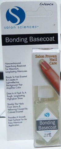 SALON SCIENCE NAIL TOP AND BASE COAT 2 IN 1 ENHANCED SALON PROVEN NAIL CARE