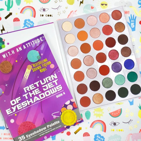 RUDE 35 EYESHADOWS PALETTE "RETURN OF THE JET EYESHADOWS -  BOOK 4"