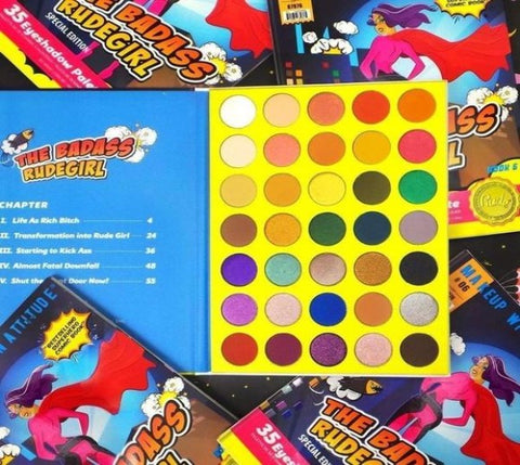RUDE 35 EYESHADOWS PALETTE "THE BADASS RUDE GIRL - BOOK 6"
