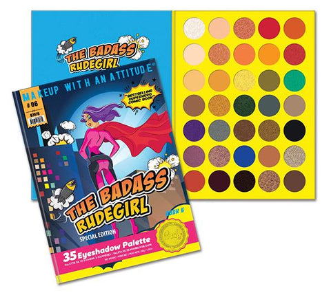 RUDE 35 EYESHADOWS PALETTE "THE BADASS RUDE GIRL - BOOK 6"