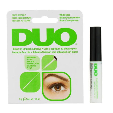 DUO BRUSH ON STRIPLASH ADHESIVE WHITE/CLEAR