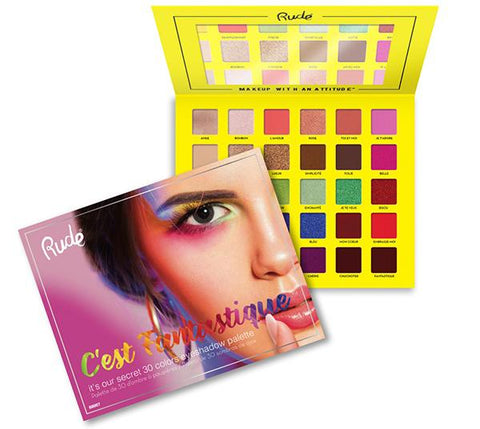RUDE 30 EYESHADOWS PALETTE "C'EST FANTASTIQUE"