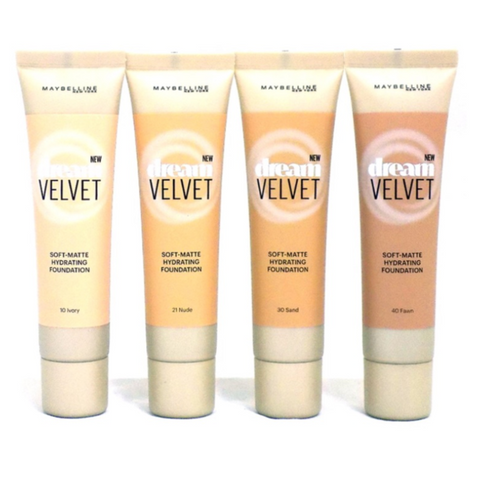 MAYBELLINE DREAM VELVET SOFT-MATTE HYDRATING FOUNDATIONS