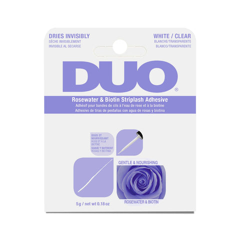 DUO ROSEWATER & BIOTIN STRIPLASH ADHESIVE WHITE/CLEAR