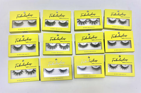 "KARA BEAUTY ASSORTED FABULASHES 3D FAUX MINK LASHES"