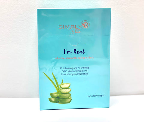 SIMPLY BELLA "I'M REAL" ALOE VERA SMOOTHING FACE MASK