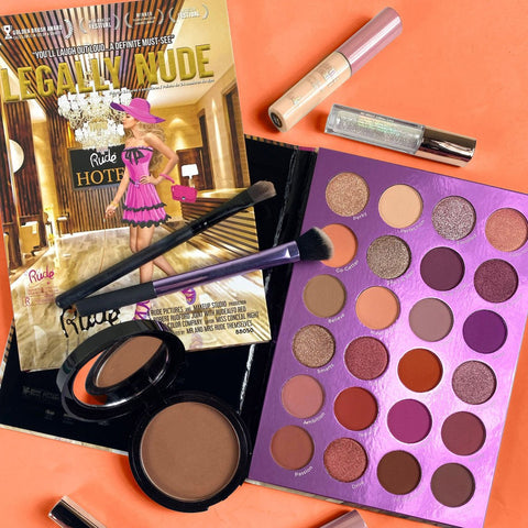 RUDE 24 EYESHADOWS PALETTE "LEGALLY NUDE"