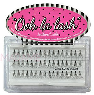 OOH LA LASH INDIVIDUAL EYELASHES "FLARE LONG BLACK"