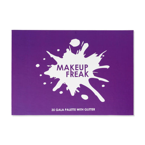 MAKEUP FREAK 35 EYESHADOWS PALETTE WITH GLITTER "GALA"