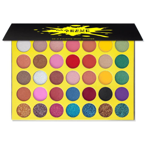 MAKEUP FREAK 35 EYESHADOWS PALETTE WITH GLITTER "X"