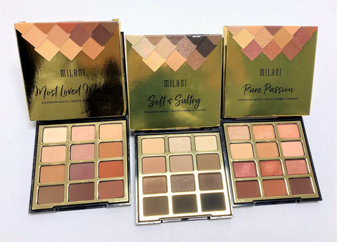 MILANI 12 EYESHADOW PALETTES