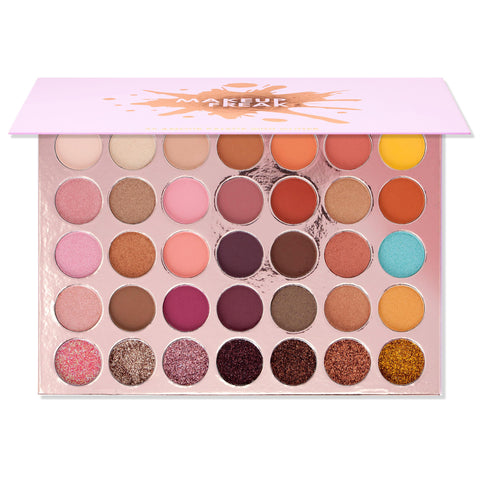 MAKEUP FREAK 35 EYESHADOWS PALETTE WITH GLITTER "AMOUR"