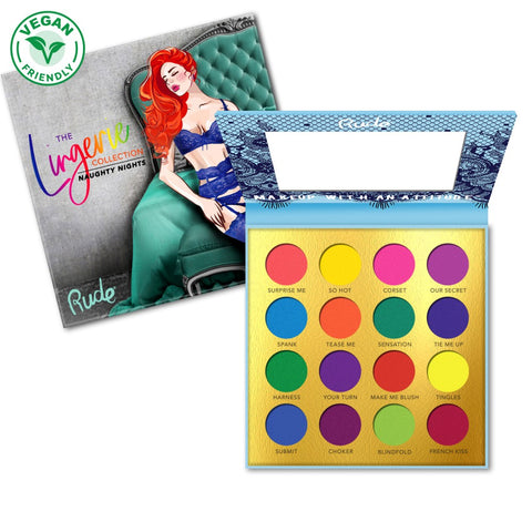 RUDE EYESHADOWS PALETTE "THE LINGERIE COLLECTION - NAUGHTY NIGHTS"