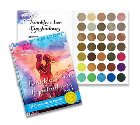RUDE 35 EYESHADOWS PALETTE "TWINKLE IN HER EYESHADOWS - BOOK 1"