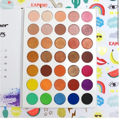 RUDE 35 EYESHADOWS PALETTE "TWINKLE IN HER EYESHADOWS - BOOK 1"