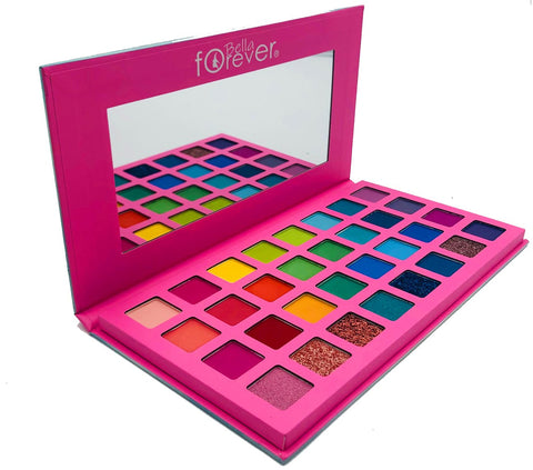 BELLA FOREVER 12 PIECE DISPLAY EYESHADOW PALETTE "SHE BELIEVE SHE COULD SO SHE DID"