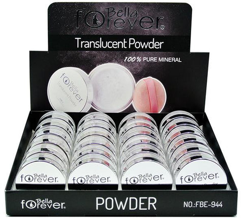 BELLA FOREVER 24 PIECE TRANSLUCENT POWDER DISPLAY