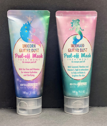 MERMAID AND UNICORN GLITTER DUST PEEL OFF MASK