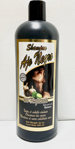 Shampoo Ajo Negro Con Bergamota Y Romero