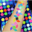 RUDE 24 VIBRANT EYESHADOWS PALETTE "CITY OF NEON LIGHTS"