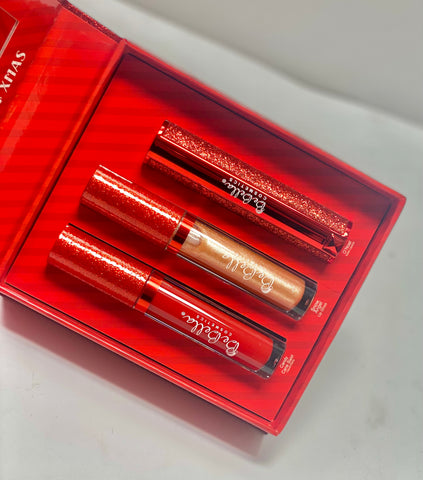 BE BELLA COSMETICS "ALL I WANT XMAS LIP SET"