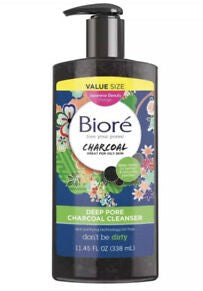 BIORÉ "DEEP CHARCOAL OIL FREE FACE WASH"