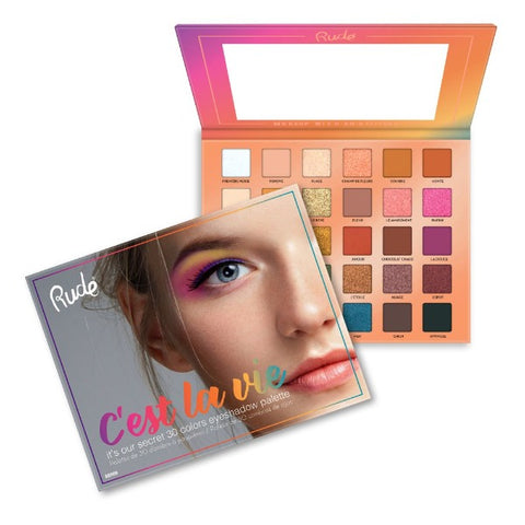 RUDE 30 EYESHADOWS PALETTE "C'EST LA VIE"