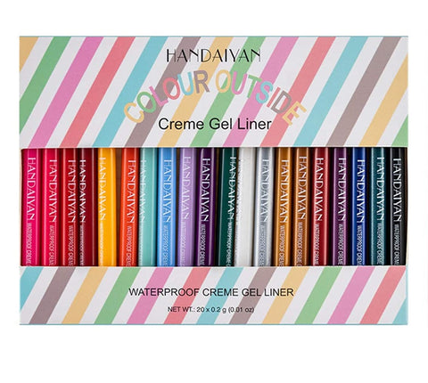 HANDAIYAN "COLOUR OUTSIDE CREME GEL LINER- WATERPROOF"