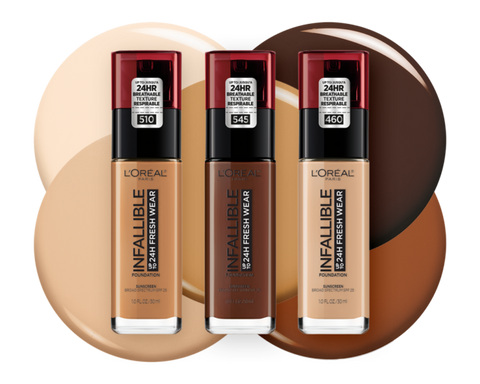INFALLIBLE 24 HOUR FRESH WEAR FOUNDATIONS, LIGHTWEIGHT