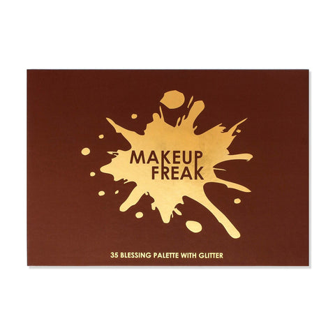 MAKEUP FREAK 35 EYESHADOWS PALETTE WITH GLITTER "BLESSING"